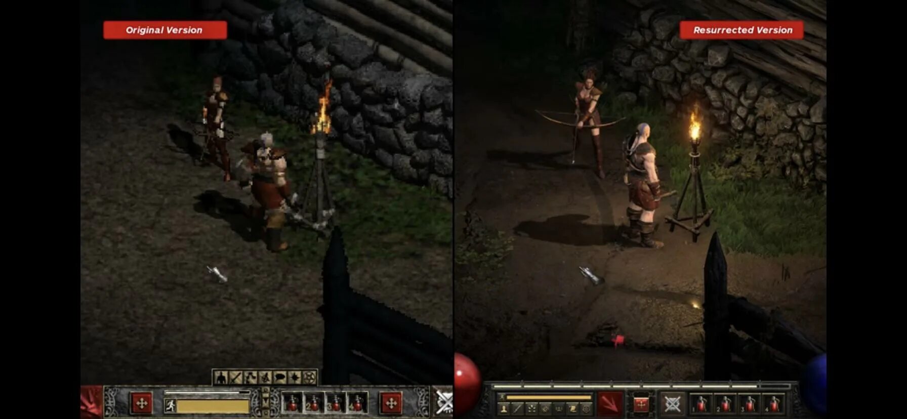 Diablo II resurrected. Diablo 2 Original. Diablo 2 resurrected vs Original. Diablo 2 resurrected или оригинал.