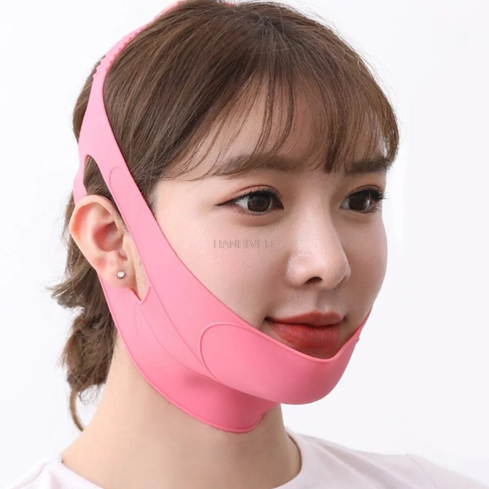 Маска подтягивающая веки. Маска бандаж LFL V-line Band. Компрессионная маска BETTIBLU Lifting Band. Силиконовый бандаж для лица. Маска для лица.