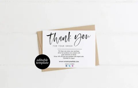 Thank you order