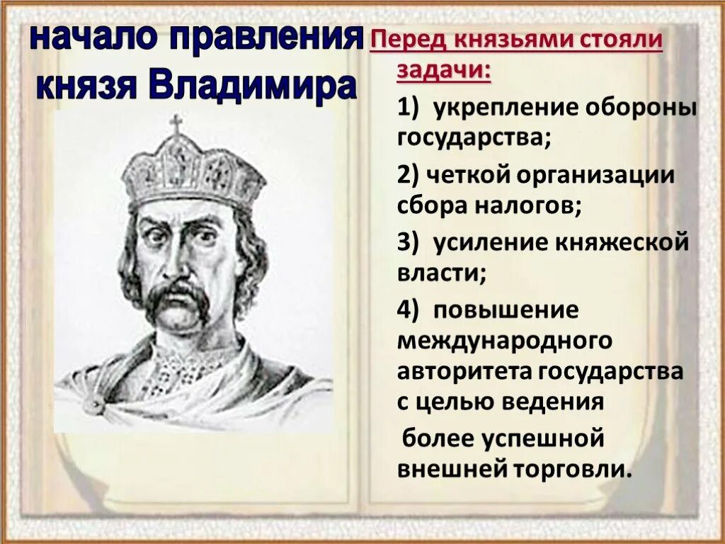 Действия князя владимира. Правление Владимира красное солнышко. Правление Владимира 1 Святославича.