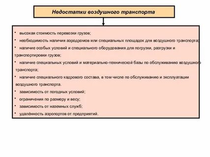 Авиационный вид транспорта преимущества и недостатки
