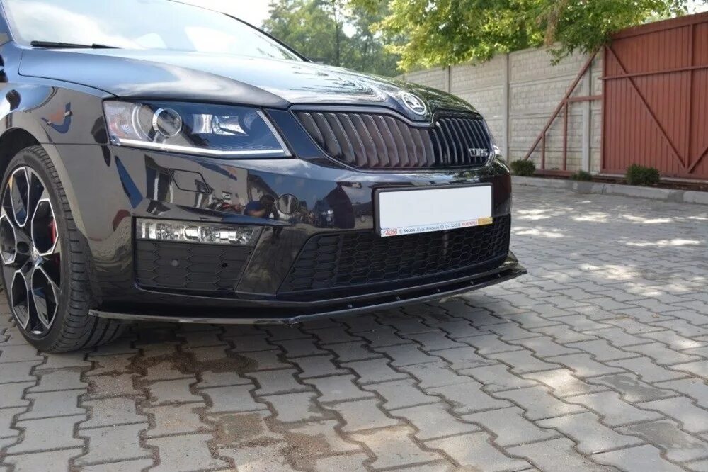 Сплиттер Octavia a7 RS. Сплиттер Maxton Design Skoda Octavia a7 RS. Сплиттер Skoda Octavia a7. Бампер Skoda Octavia a7 RS.