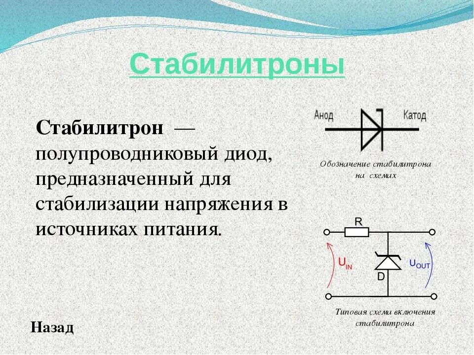 Что означает диод. Схема включения стабилитрона и диода. Кремниевый стабилитрон схема включения. Стабилитроны (диоды Зенера) на схеме. Стабилитрон принцип работы схема включения.