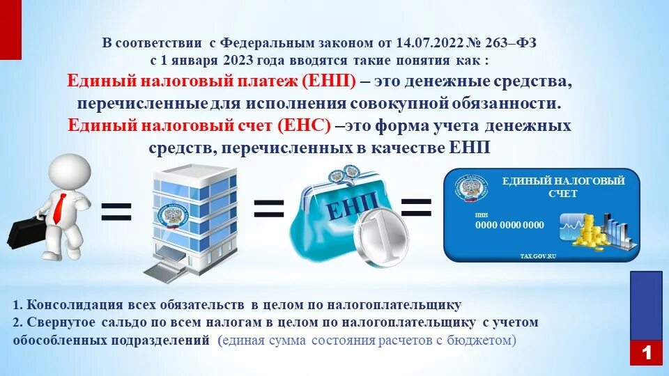 Сроки уплаты единый налоговый счет. Енс с 2025. енс налоговая. 263 фз. единый налоговый счет (енс).