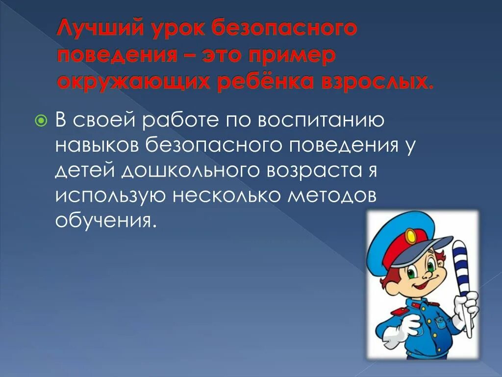 Программа формирования навыков безопасного поведения. Программа формирования навыков безопасного поведения