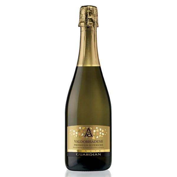 Prosecco doc Treviso Extra Brut. Просекко Лунетта брют. Valdobbiadene Treviso Prosecco.