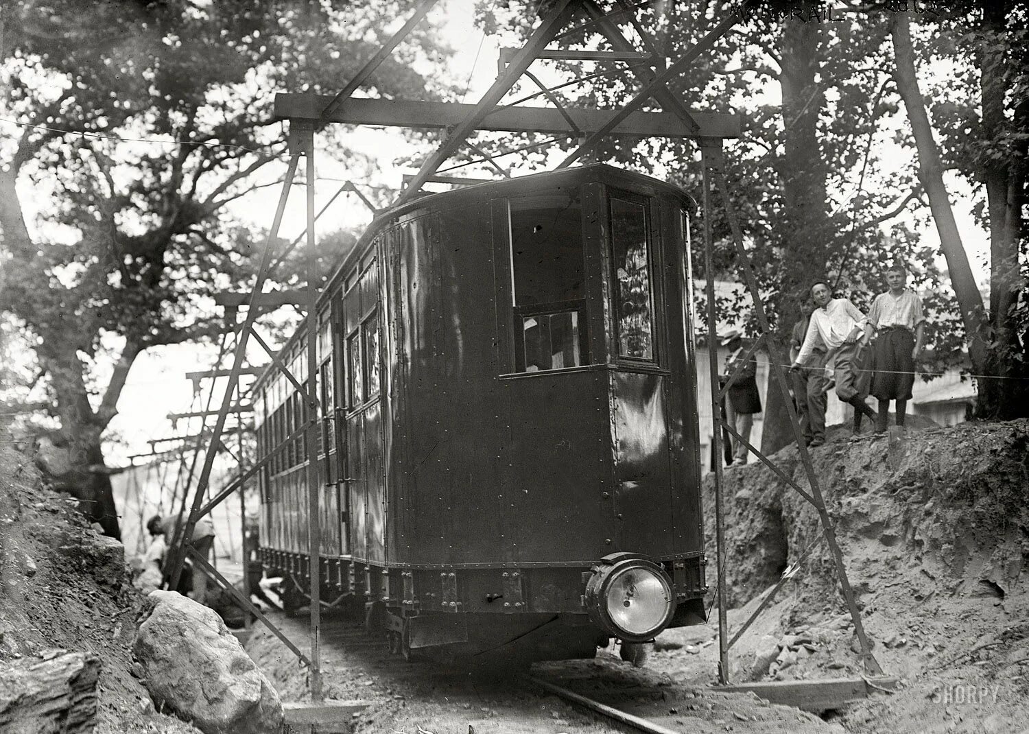 The first public railway was