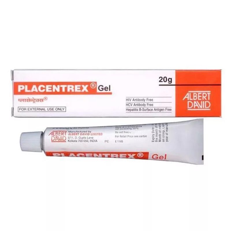 Плацентарный гель купить. Placentrex Gel гель. Гель с плацентой Placentrex 20. Placenta extract Gel 20г.