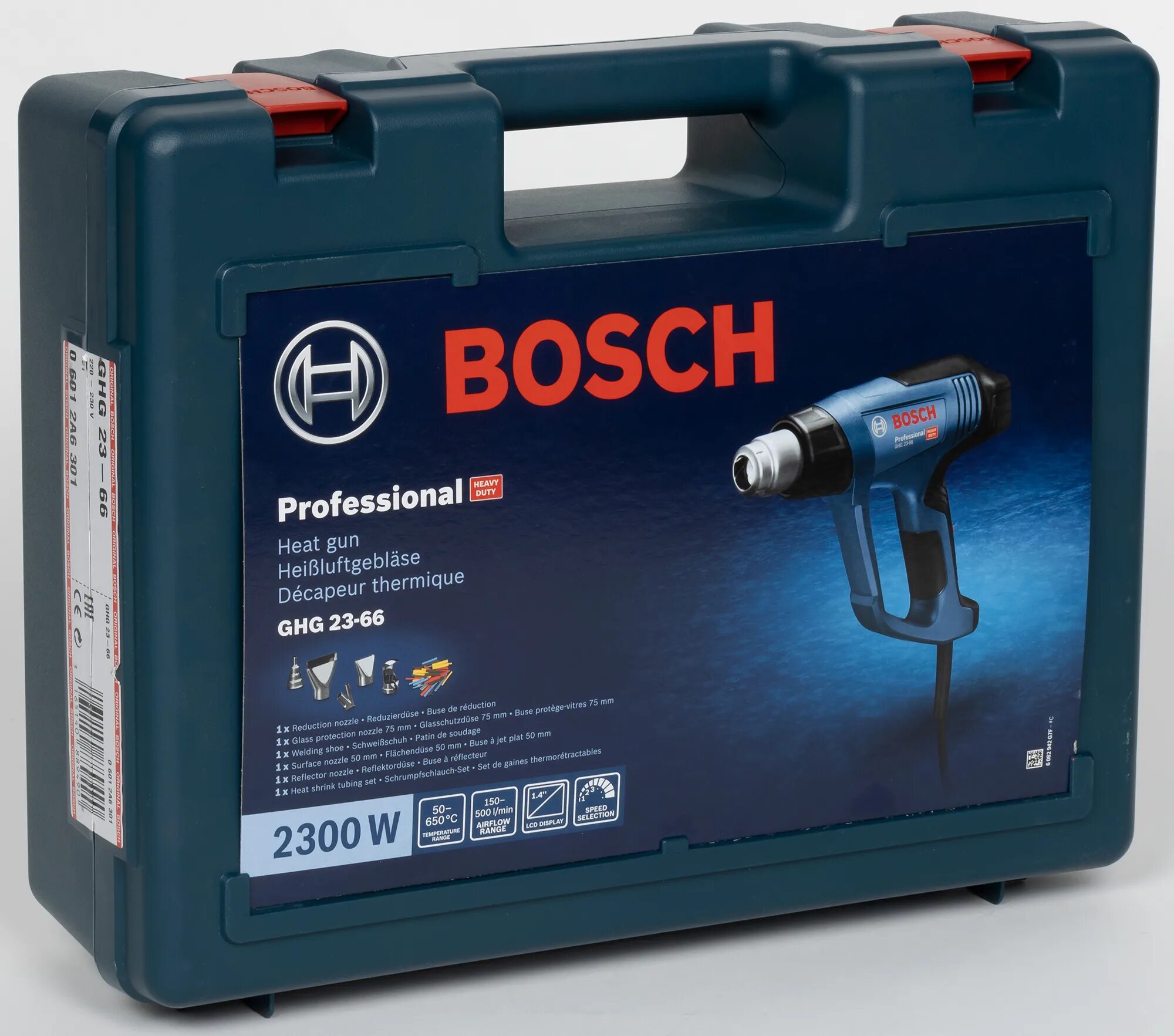 Купить bosch 23. Bosch ghg 23-66. Технический фен Bosch ghg 23-66 0.601.2a6.301. Фен бош 23-66. Аккумуляторный технический фен Bosch professional ghg 18v 4.0Ah ghg 18v-50.