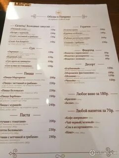 Меню наро фоминск