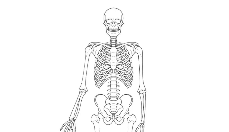 Человеческий скелет. Скелет рисунок. Скелет человека рисунок. Зарисовать скелет человека. Как рисовать скелет