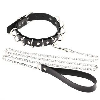 ...Womens Man Sexy Rivet Alternative metal slave PU Leather BDSM Bondage Se...