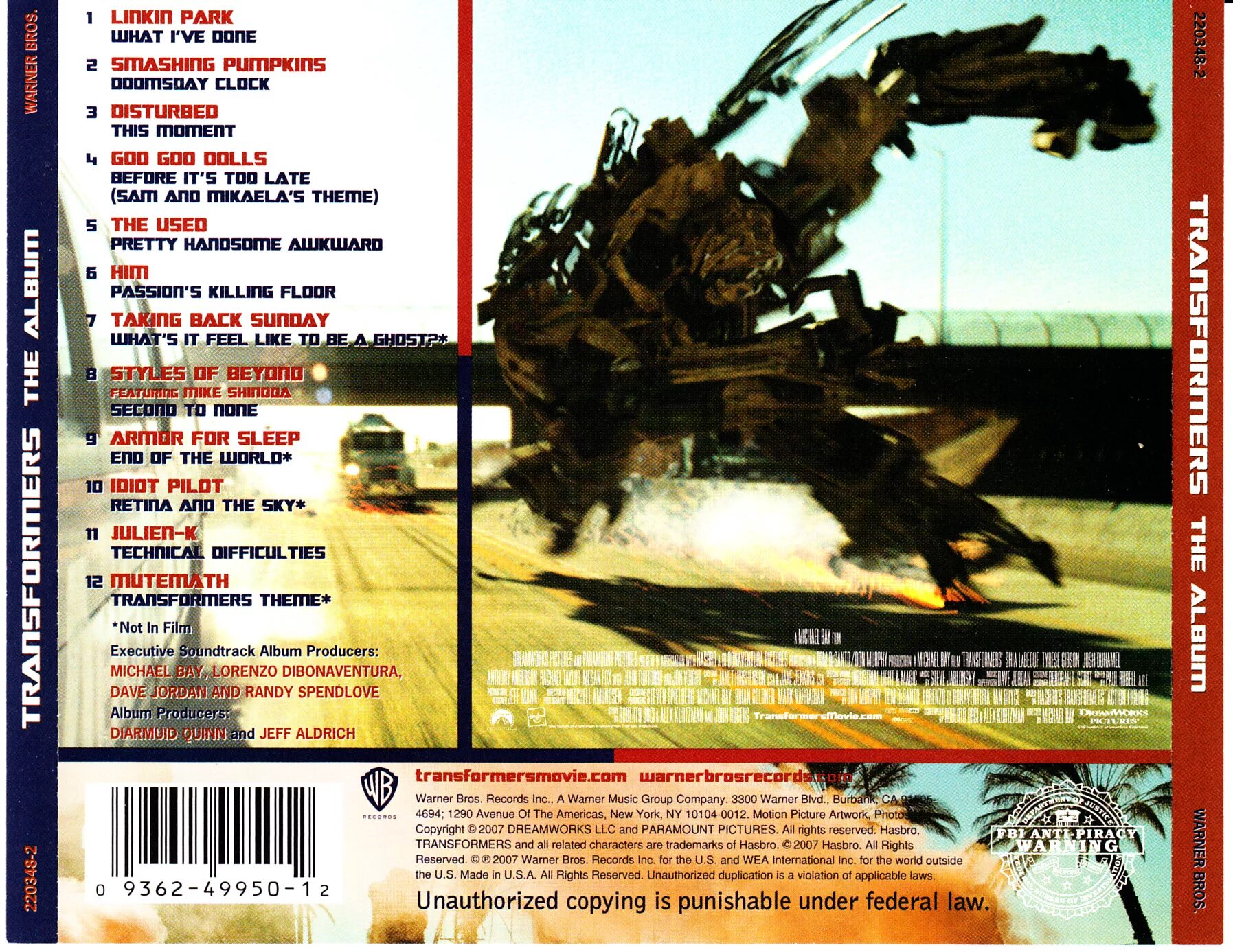 Transformers - the album. Transformers 2007 Soundtrack. Трансформеры 2007 саундтрек. Album Transformers Linkin Park.