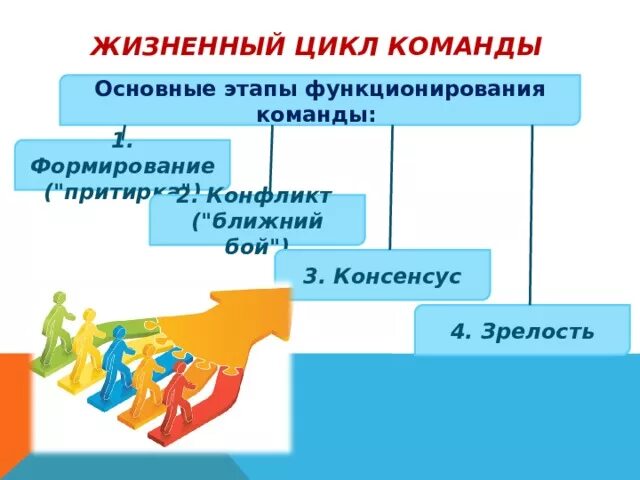 Этапы цикла команды. Жизненный цикл команды. Жизненный цикл команды проекта. Этапы жизненного цикла команды проекта. Перечислите этапы жизненного цикла команды.