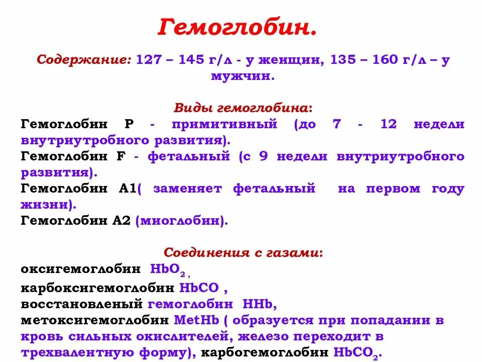 Гемоглобин 20 у мужчины. Строение функции и форма гемоглобина. Типы гемоглобина у человека биохимия. Формы соединения гемоглобина. Физиологические формы гемоглобина.