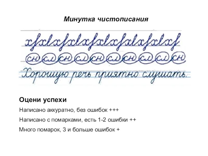 Чистописание на 2 строчки