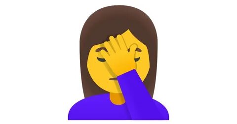 Facepalm emoji
