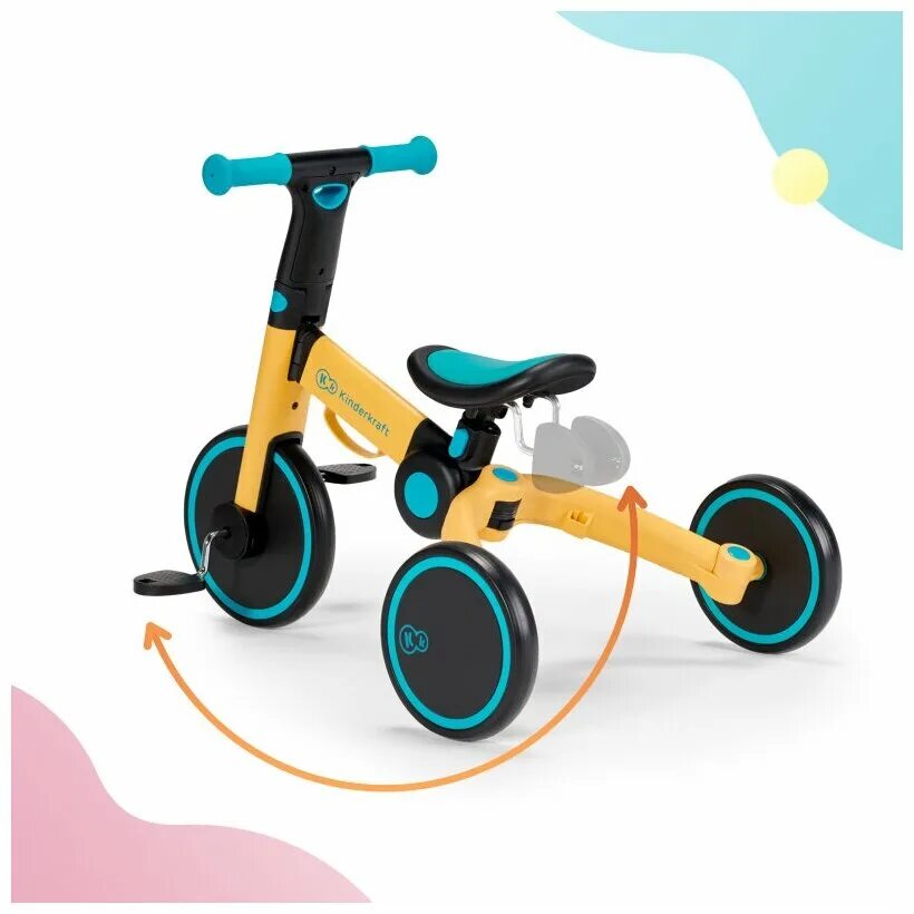 Беговел kinderkraft. Kinderkraft беговел 4 Trike. Беговел 3 в 1 Kinderkraft. Киндеркрафт беговел 3в 1. Kinderkraft беговел складной.