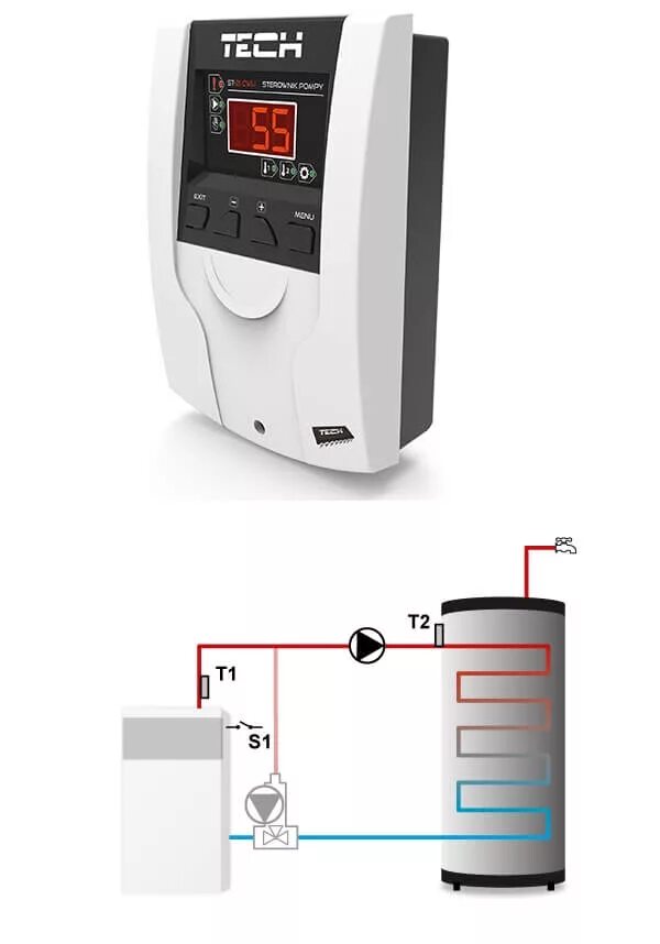 Термостат для бойлера косвенного нагрева. Контроллер Tech St-21. Контроллер управления насосом бойлера косвенного нагрева. Термостат программируемый для бойлера косвенного нагрева. Автоматика нагреватель