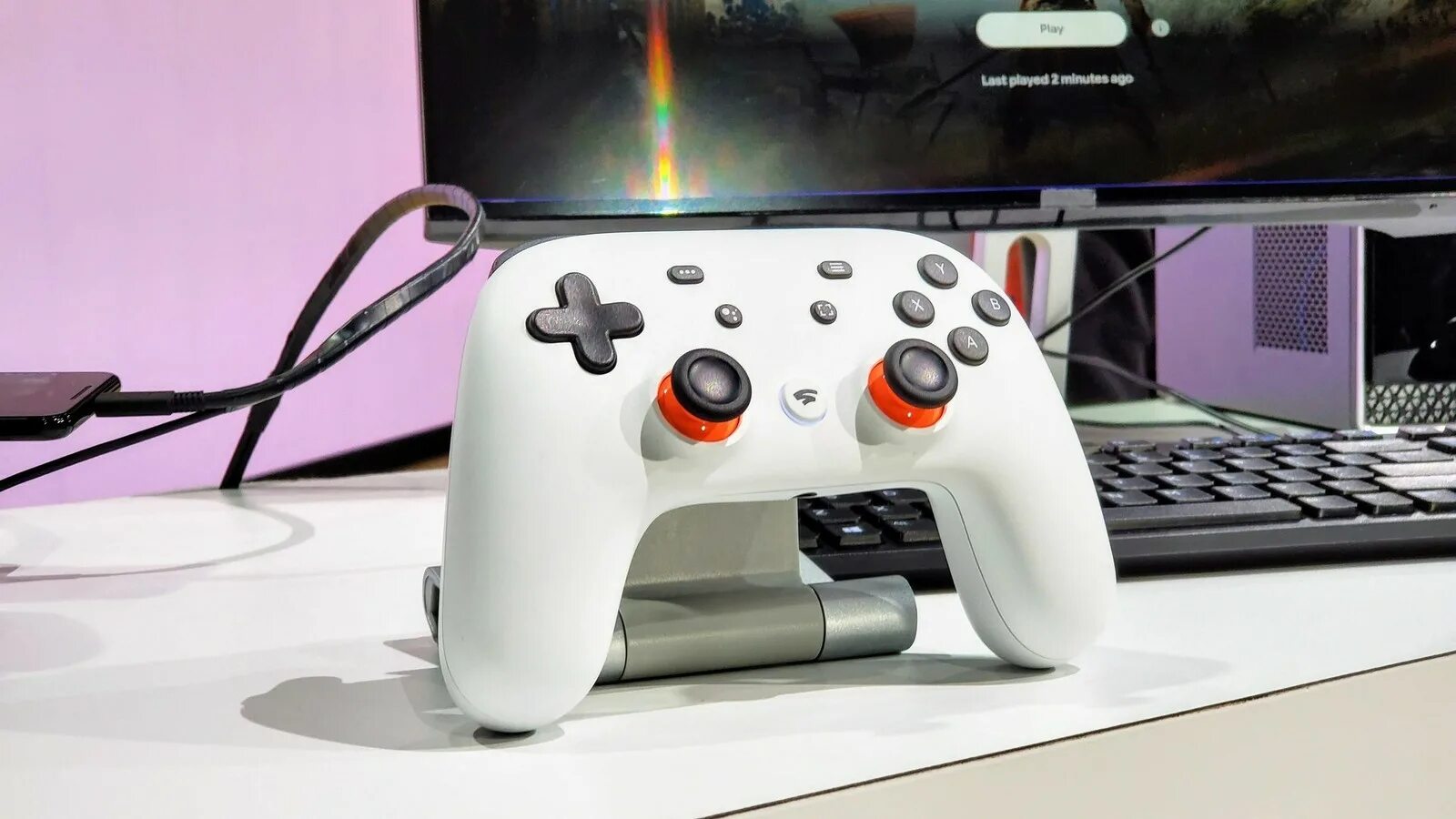 Stadia купить. Stadia консоль. Stadia Gamepad. Google stadia контроллер. Stadia приставка.