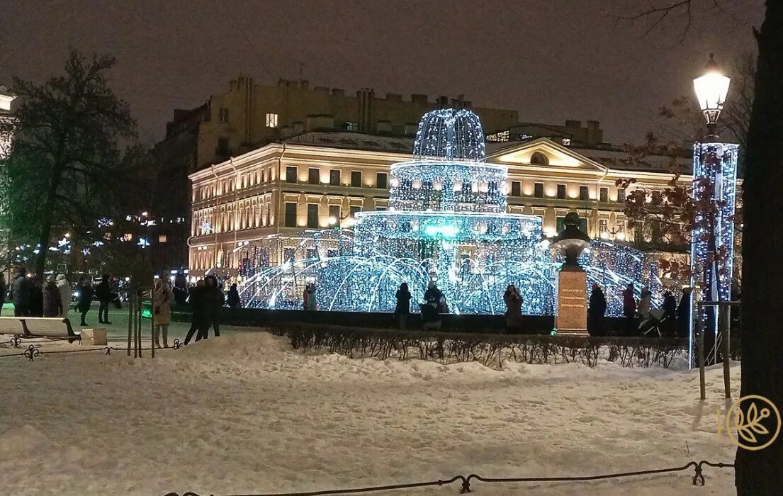 Прогулка по новогоднему питеру