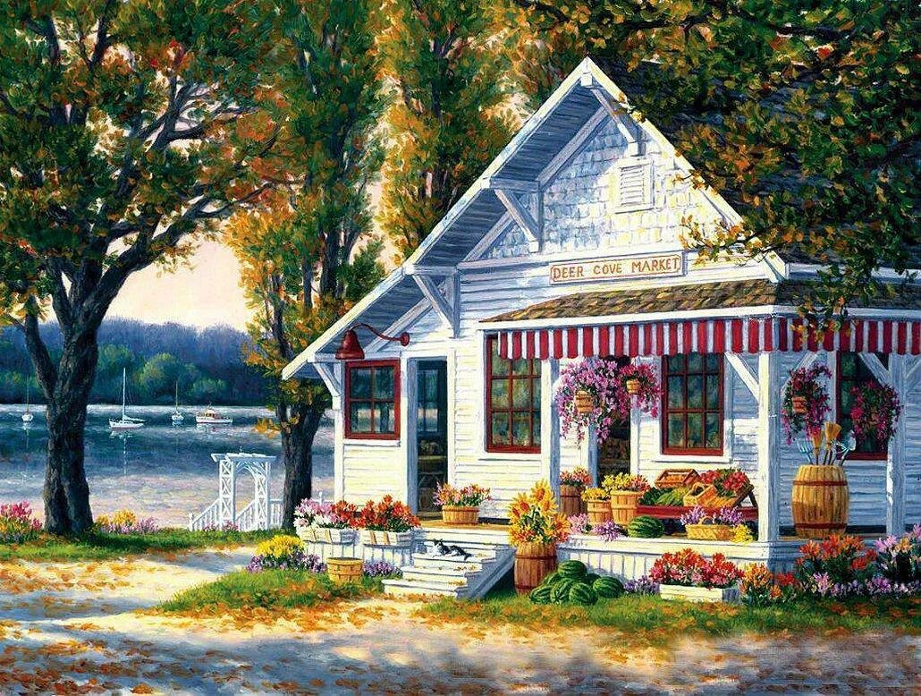 Художник nicky boehme картины. Художница-сказочница марти белл. Марти белл картины. Художник марти белл картины. Пейзаж с домом.