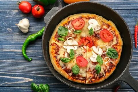Пицца на сковороде рецепт ложками