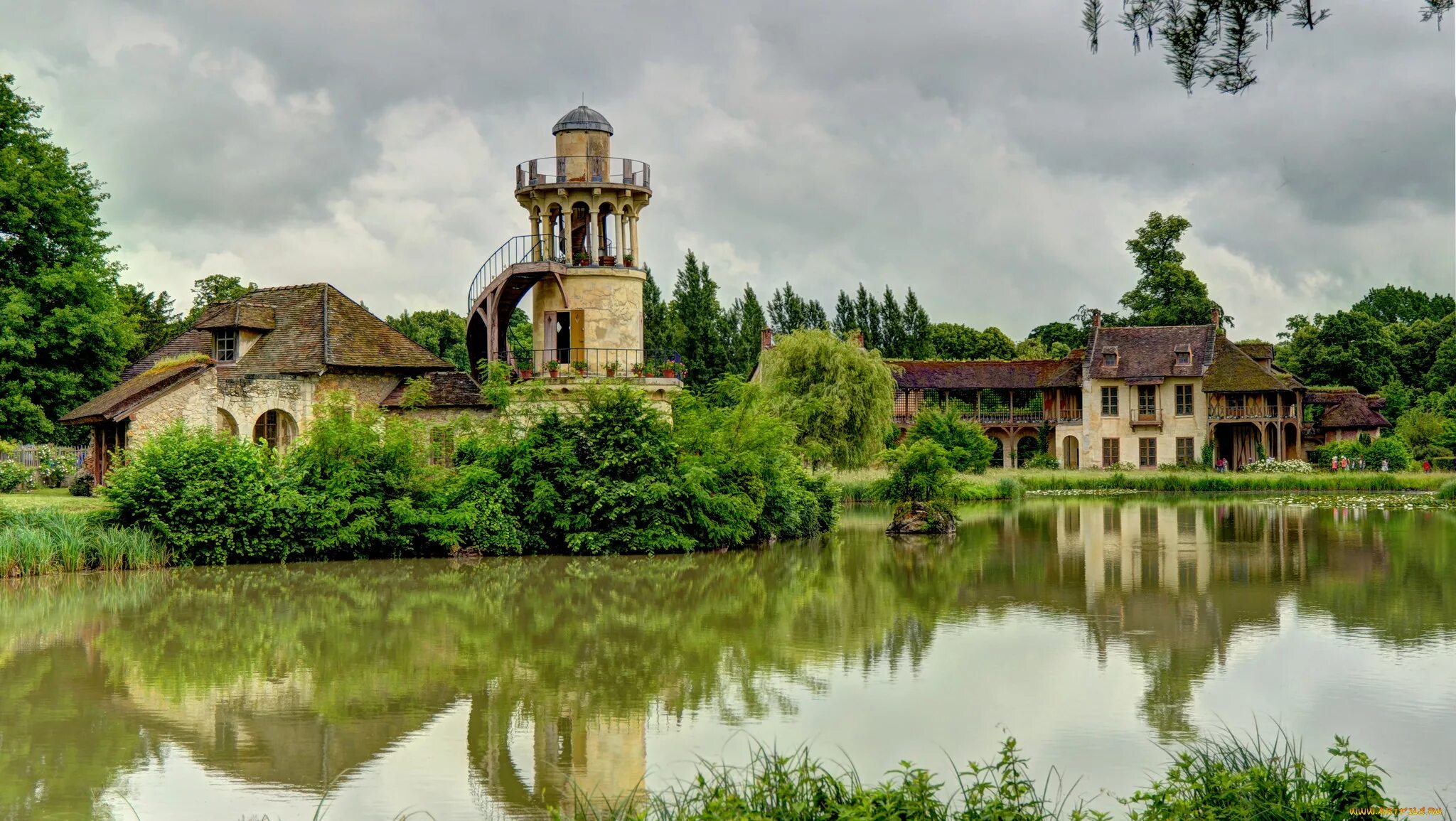 Ля рен. АМО-де-ля-РЕН. Hameau. Деревня Версаль. Деревня АМО Версаль.