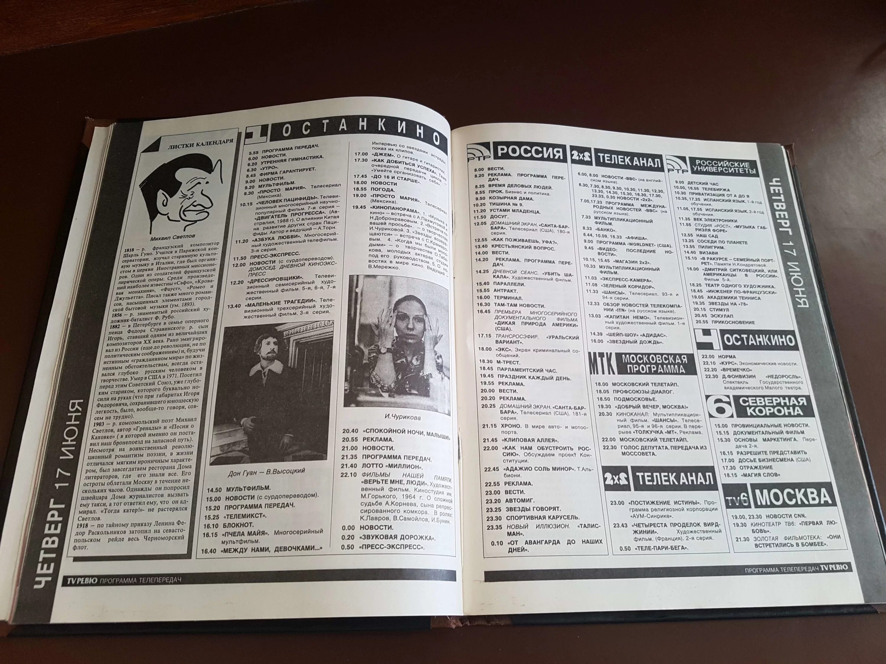 Журнал тв7. Телепрограмма на РТР 1993. Тв6 Москва 1993. Журнал ТВ программа. На вечер программа 2 на 2