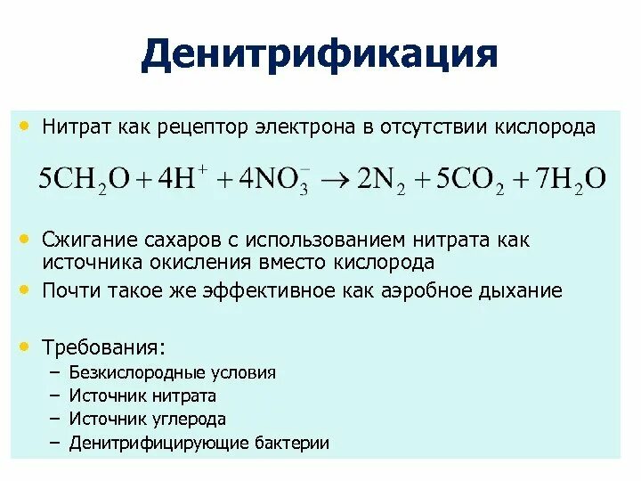 Денитрификация это. Денитрификация микроорганизмами формула. Реакция денитрификации у бактерий. Денитрификация азота бактериями. Реакция денитрификации формула.