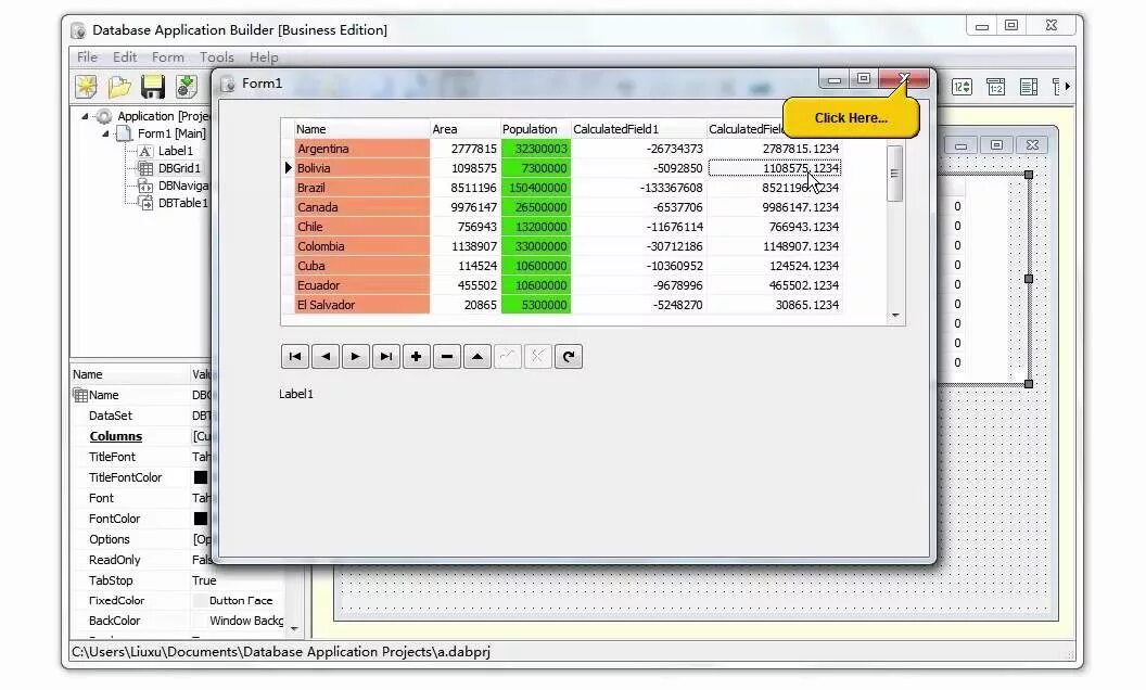 Database application