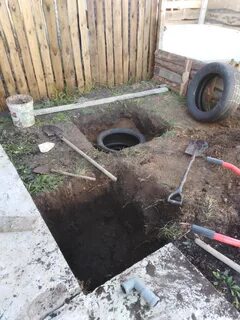 Септик из покрышек