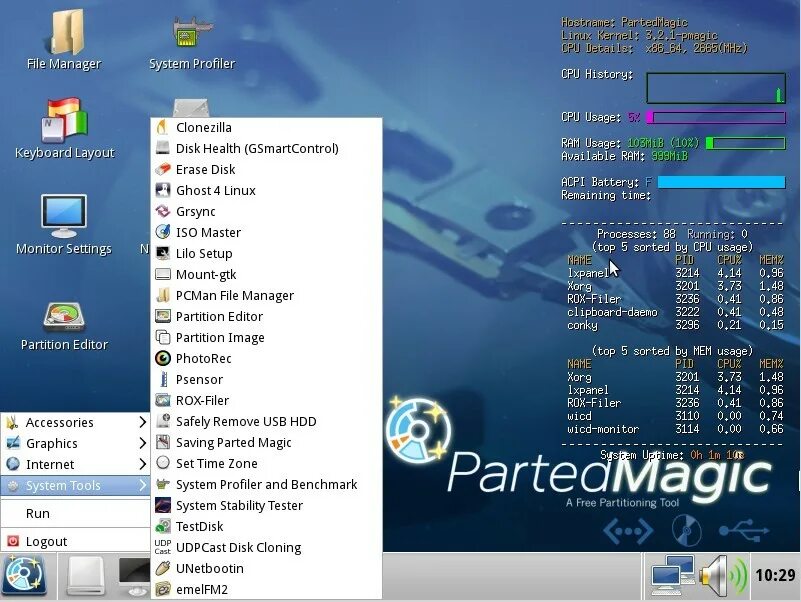 LIVECD Linux. Parted Magic Windows. Parted Linux. Heirens Boot cdинструменты восстановления.