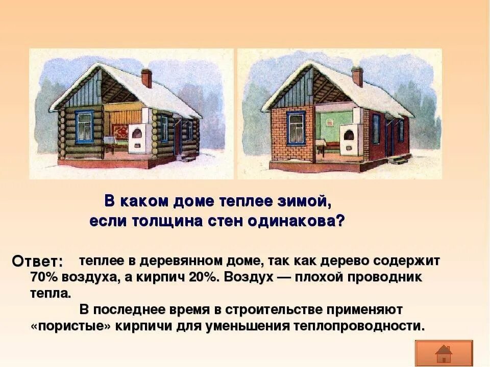 Как сохранить тепло зимой. Теплопроводность деревянного дома. теплопроводность в доме. какой дом теплее деревянный или кирпичный. воздух плохая теплопроводность.