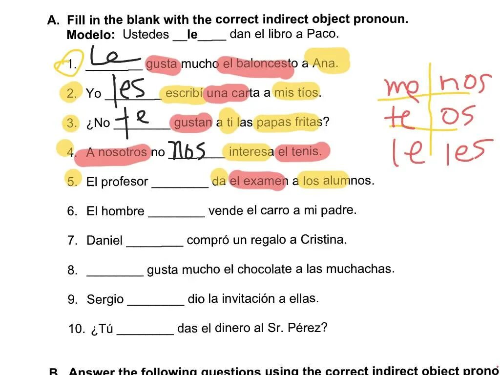 Fill in correct object pronoun. Direct and indirect objects worksheets. direct indirect worksheet. direct and indirect objects exercises. direct object worksheets.