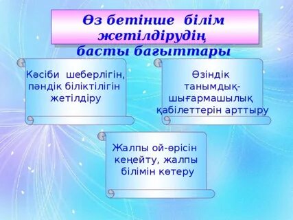 Жас маман жұмыс жоспары