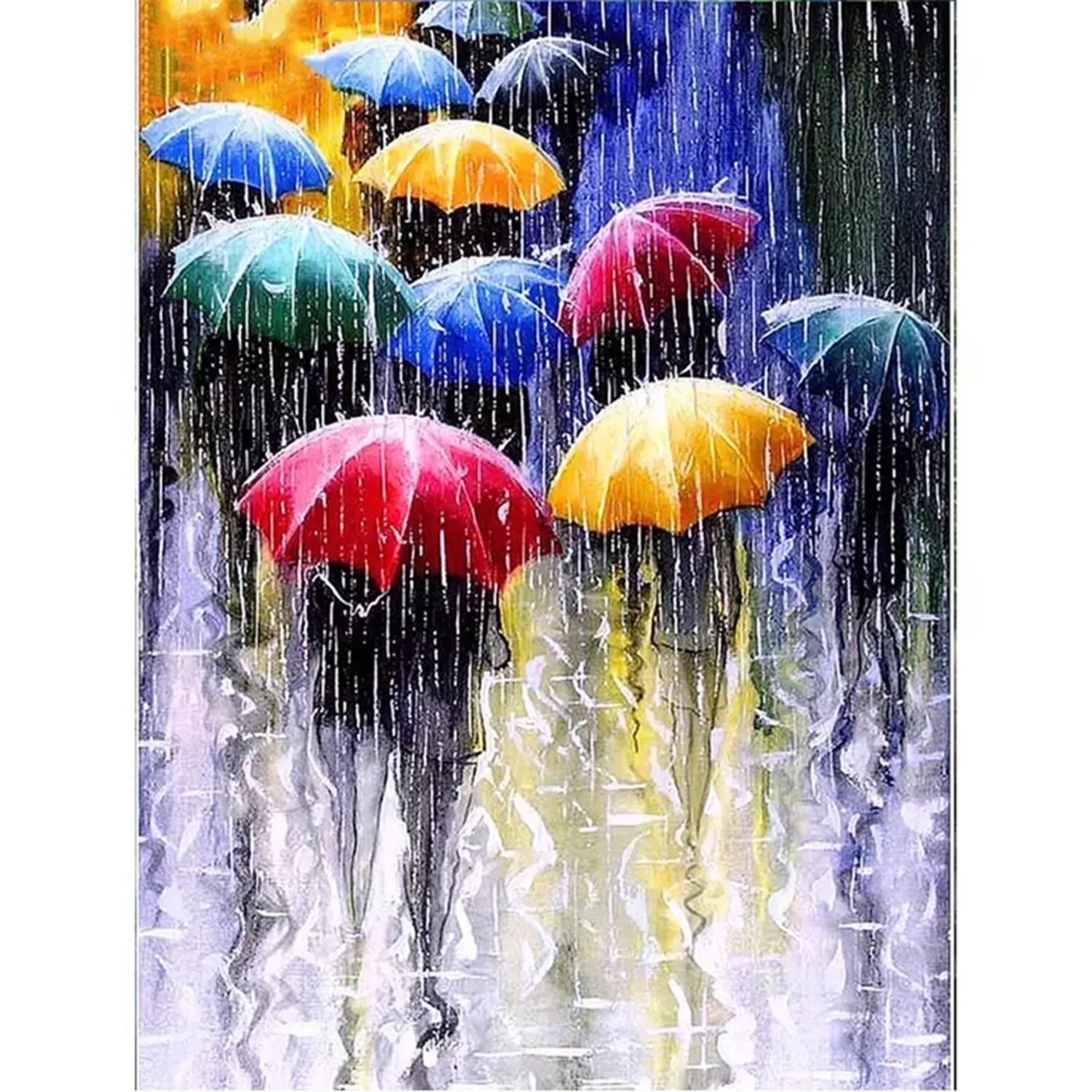 Открытка дождливая погода. Дождливое настроение. Цветные зонтики картина. Разноцветные зонтики. Разноцветные зонтики живопись.