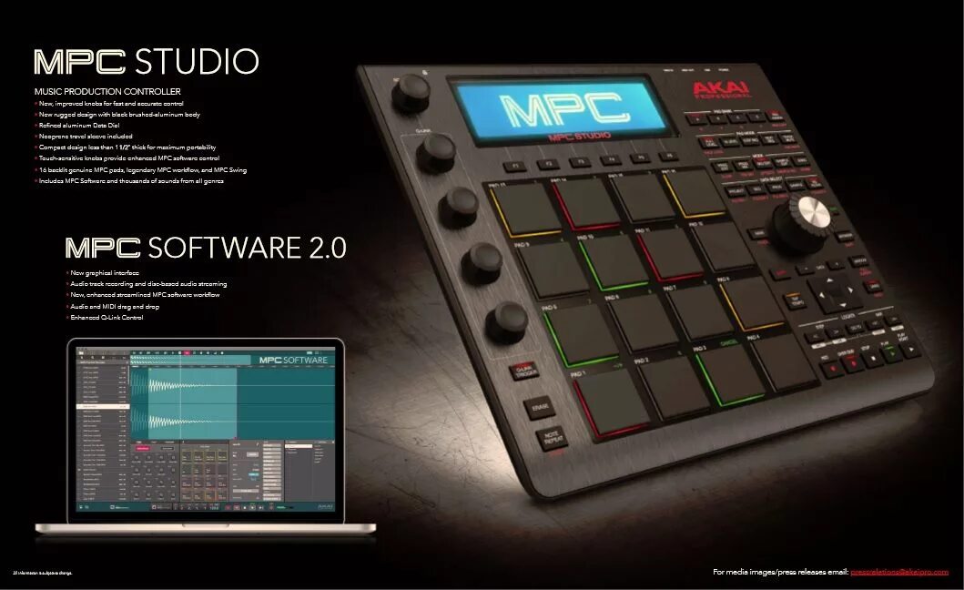 Akai MPC Studio Black. Akai MPC Studio II. Akai professional MPC Studio. Akai Pro MPC Studio MKII. Product controller
