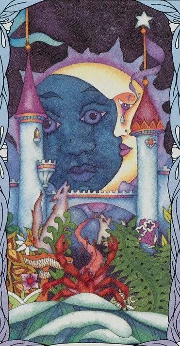 Луна таро вопросы. Tarot of a Moon Garden галерея. Карта Таро Луна. Таро лунного сада. Таро 18 Луна.