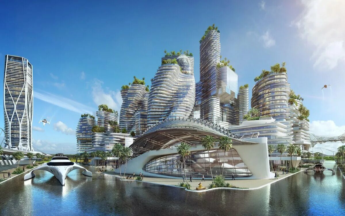 Могущих возникнуть в будущем. Сингапур Экогород. ОАЭ город будущего Неом. Экогород Chengdu great City, Китай. Париж 2050 Венсан Каллебо.