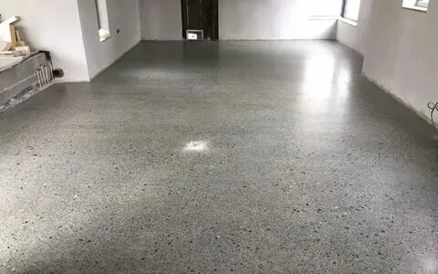 Серые бетонные полы