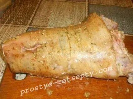 Рецепт вкусной рульки в рукаве