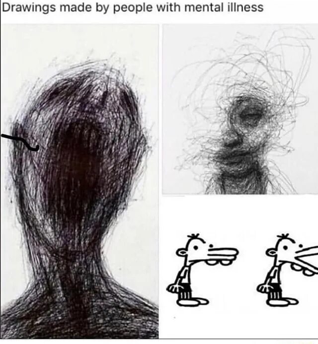 Make compile. Drawings made by people with Mental illness. Drawings made by people with Mental illness meme. Made by Мем.