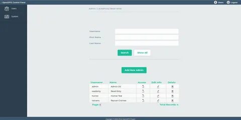 Admin access