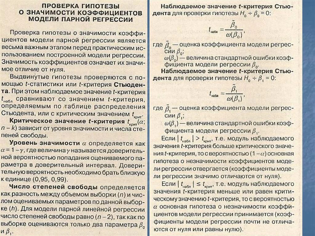 Коэффициенты значимости критериев