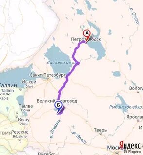 Расстояние до старой руссы
