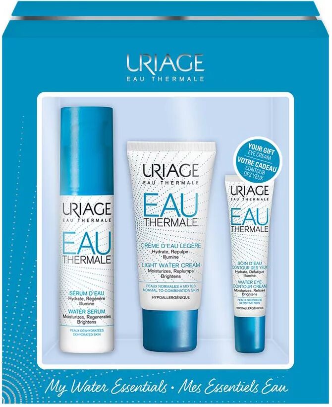 Eau Thermale от Uriage. Крем Uriage Eau Thermale. Набор Урьяж Thermale. Uriage Thermale набор для лица. Увлажняющий крем eau