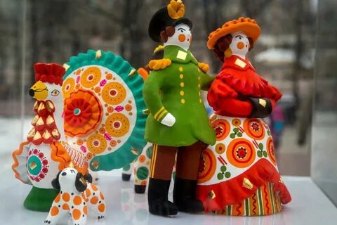 Русско народная дымковская игрушка