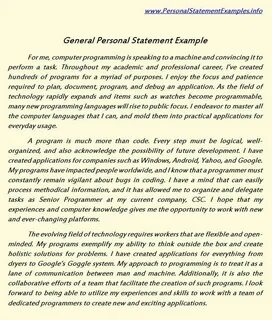 Personal example