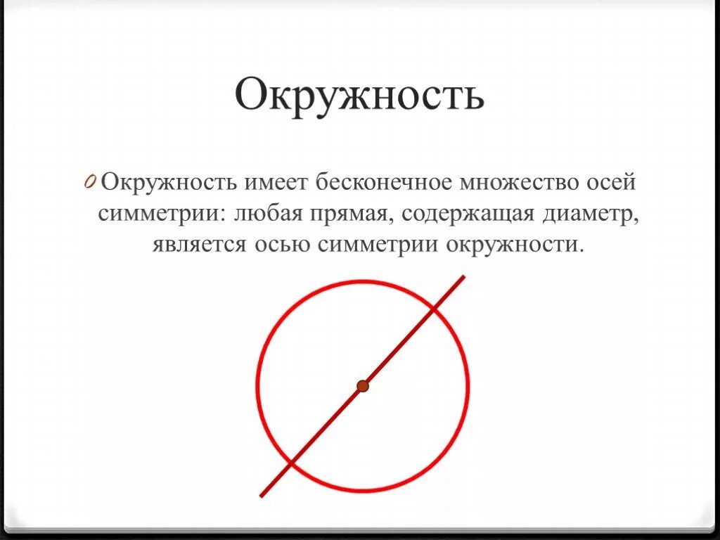 Ось симметрии окружности. Симметричные окружности. Окружность имеет Бесконечное множество осей симметрии.. Осевая симметрия окружности. Круг имеет ось